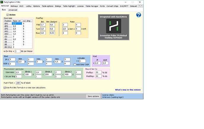 Screen PC betscripts